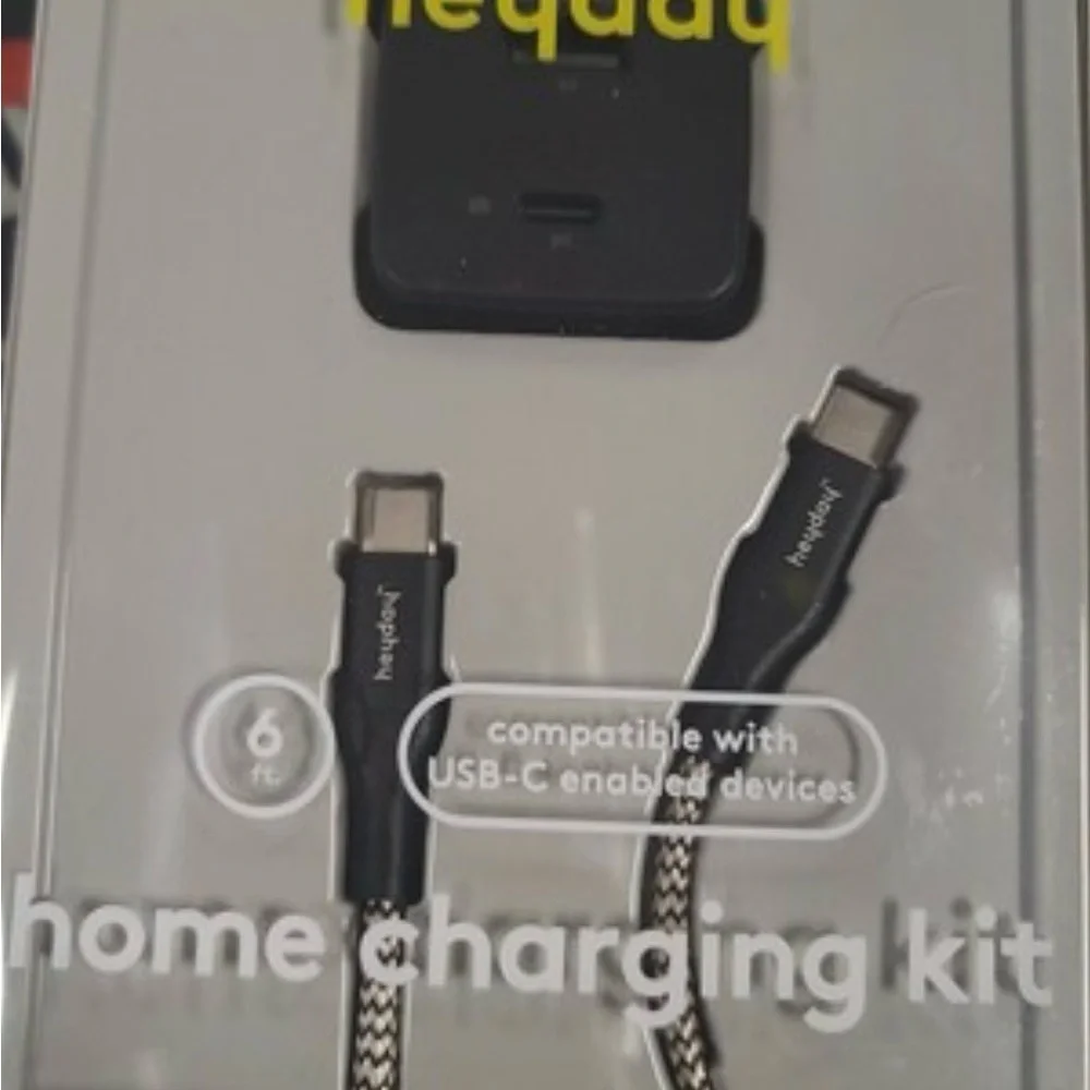 Heyday Type C Dual Charging Block‎ Apple iPhone/iPad In Black MSRP $30 NIB